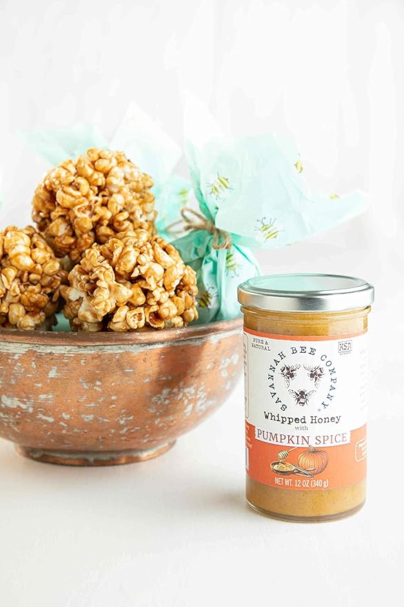 Whipped Honey with Pumpkin Spice - Savannah Bee Company 12 oz Whipped Honey (12 Oz)