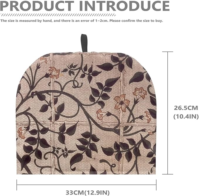 William Morris Pattern Tea Cozy For Teapot Customized Teapot Covers Kitchen Kettle Dust Cover Cozy For Teapot With Handle Dust Cover Can Hung And Folded Decorative Kitchen For Holiday 竊뉰rown竊?"<div>