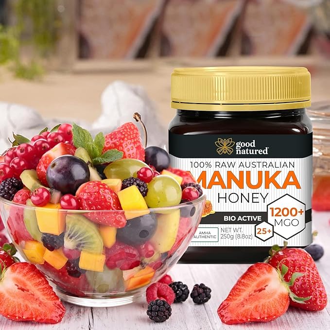 Good Natured Manuka Honey (MGO 1200+) - Highest Grade Raw Manuka Honey Medical Grade, Non-GMO, Lab-Tested & AMHA Certified, BPA-free, 8.8 oz