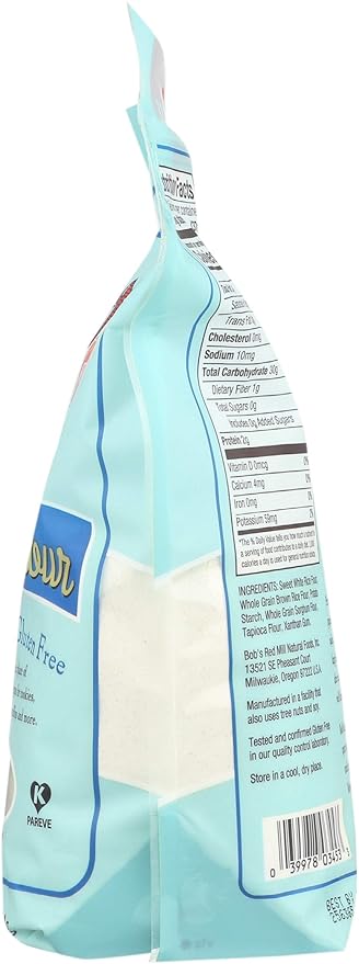 Bob's Red Mill Gluten Free 1 to 1 Baking Flour, 22oz (Pack of 1) - Non GMO, Vegan, Kosher