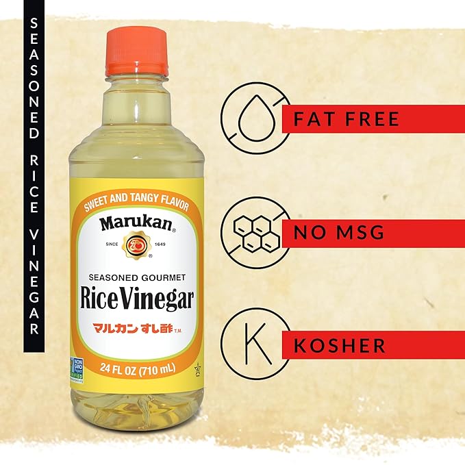Marukan Seasoned Gourmet Rice Vinegar for Sushi & Cooking, Seasoned Rice Vinegar (24 fl oz)
