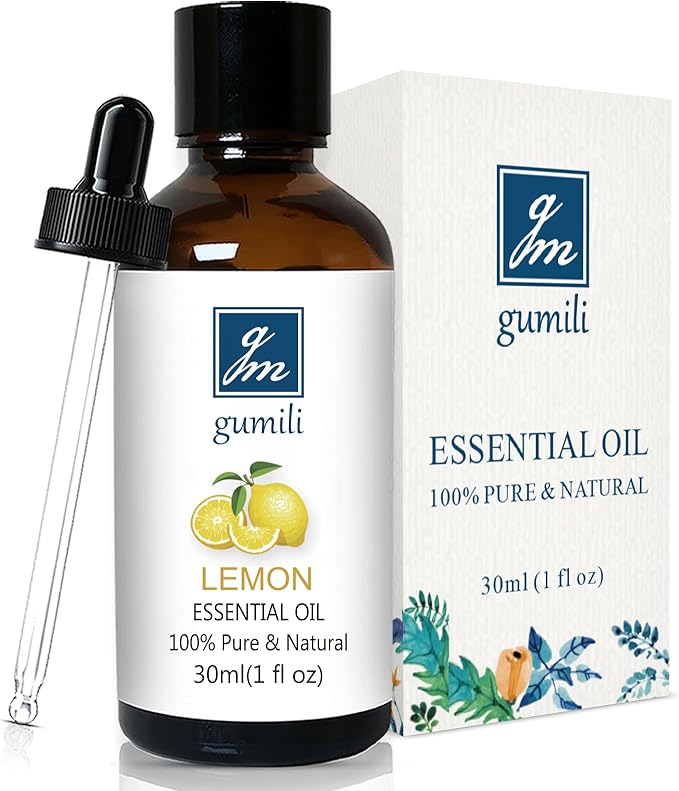 Lemon Essential Oil 1 Oz ??100% Pure Natural Lemon Oil for Cleaning, Diffuser, Skin, Massage & DIY, Fresh Citrus Scent
