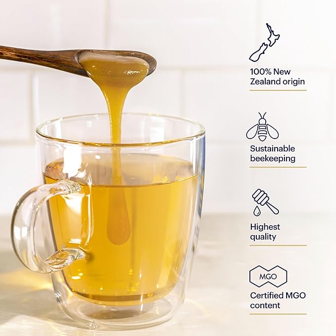 Manuka Health UMF 10+/MGO 263+ Manuka Honey (250g/8.8oz), Superfood, Authentic Raw Honey from New Zealand