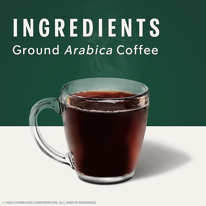 Starbucks Veranda Blend Light Blonde Roast Ground Coffee, 18 Ounce (Pack of 6)