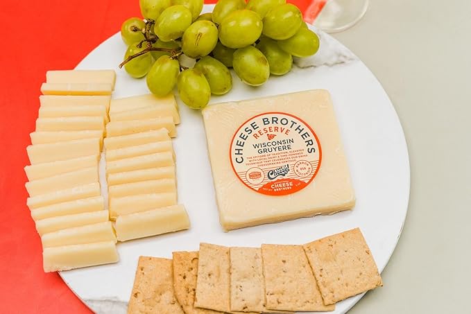 Cheese Bros "Cheese and Thank You" Gift Box | Fresh from Wisconsin | Featuring Dill Havarti, assorted Gouda, Gruyere, Smoked Cheddar and Fratello Italian blend | Food Gifting Idea