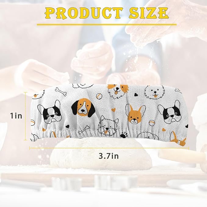 Cloth Covers for Sourdough Starter Jars, Cute Dog Bone Heat Preservation to Increase Fermentation for Bread Sewn Cloth Cover for Sourdough Starterç«? Packç«?,<div>