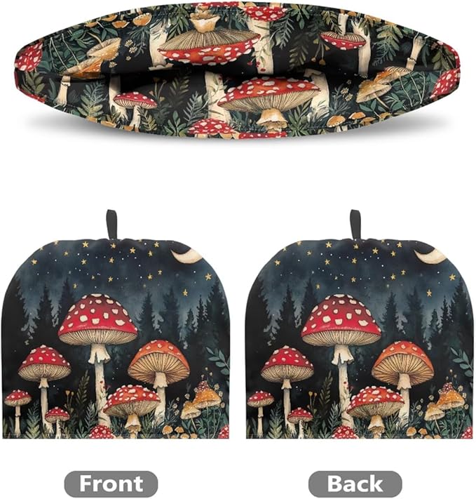 Mushroom Moon Print Tea Cosy Thermal Insulation Large Tea Pot Cozies for Teapots Kitchen Accessories Home Table Decorative