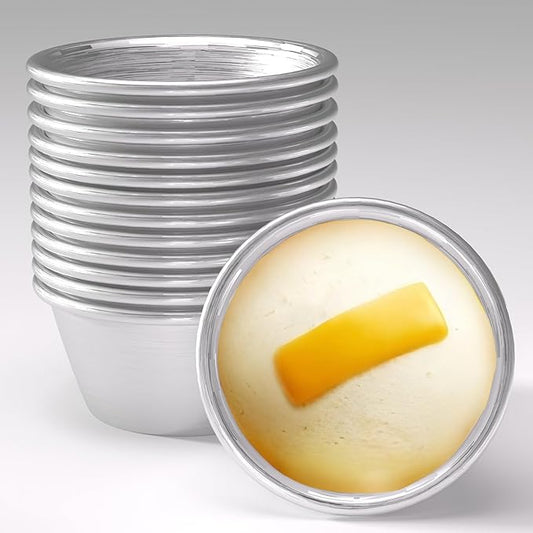 12 Pcs Puto Molder Filipino - 3.1??x 1.2??Reusable Puto Mold Cups for Steamer Filipino - Kutsinta Molder Filipino for Baking & Steaming, 304 Stainless Steel Puto Molde Baking Cup