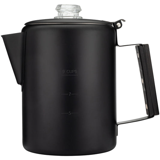 COLETTI Bozeman Black Percolator Coffee Pot — Camping Coffee Pot — America’s Sleekest Percolator