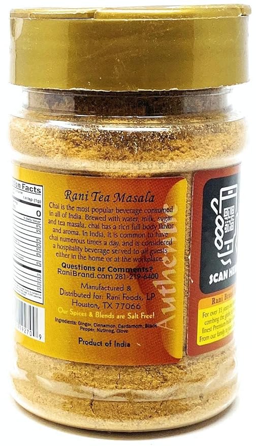 Rani Tea (Chai) Masala Indian Spice Blend 3oz (85g) PET Jar, Pack of 12 ~ All Natural | Vegan | Gluten Friendly | Salt & Sugar Free | NON-GMO | No Colors | Indian Origin
