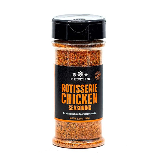 The Spice Lab Rotisserie Chicken Seasoning - Flavorful & Savory Homestyle, Chicken and Poultry Rub - Perfect for Pork, Shellfish, Fish, and Roasted Vegetables - Fried Chicken Seasoning Powder Non-gmo