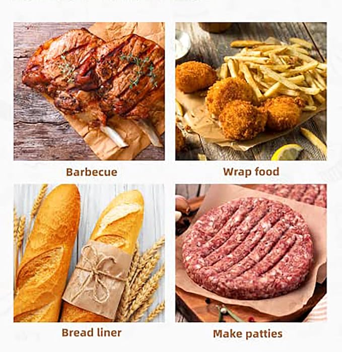 500 PCS Precut Parchment Paper Squares for Baking Cookies, Unbleached Nonstick Wax Paper Sheets for Separating Beef Patties, Freezing Hamburgers. (6x6 Inch)