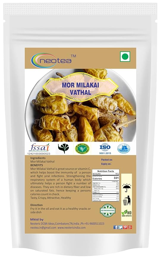 Neotea Home Made Mor Milakai Vathal, 250g