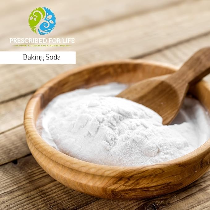 Prescribed For Life Sodium Bicarbonate Powder, Organic Aluminum Free Baking Soda, Bicarbonato de Sodio en Polvo, USP Grade (5kg / 11lb)