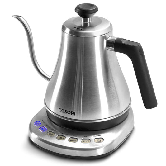 Cosori Gooseneck Electric Kettle with Temperature Control, 0.8L, Silver