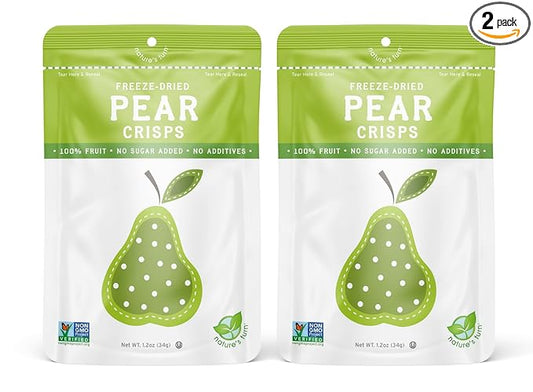 Nature???Turn Freeze-Dried Fruit Snacks, Pear Crisps, Pack of 2 (1.2 oz Each)