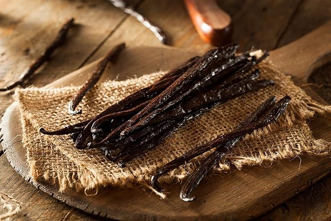 5 Organic Madagascar Vanilla Beans - Whole Extract Grade B Pods for Baking, Homemade Extract, Brewing, Coffee, Cooking