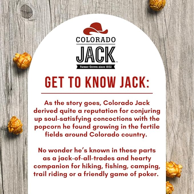 Colorado Jack Popcorn Colorado Mix, Jack?셲 Mix of Caramel, White Cheddar & Jalape챰o, Shareable Bags (3 pack), Gluten Free, Whole Grain, No Corn Syrup