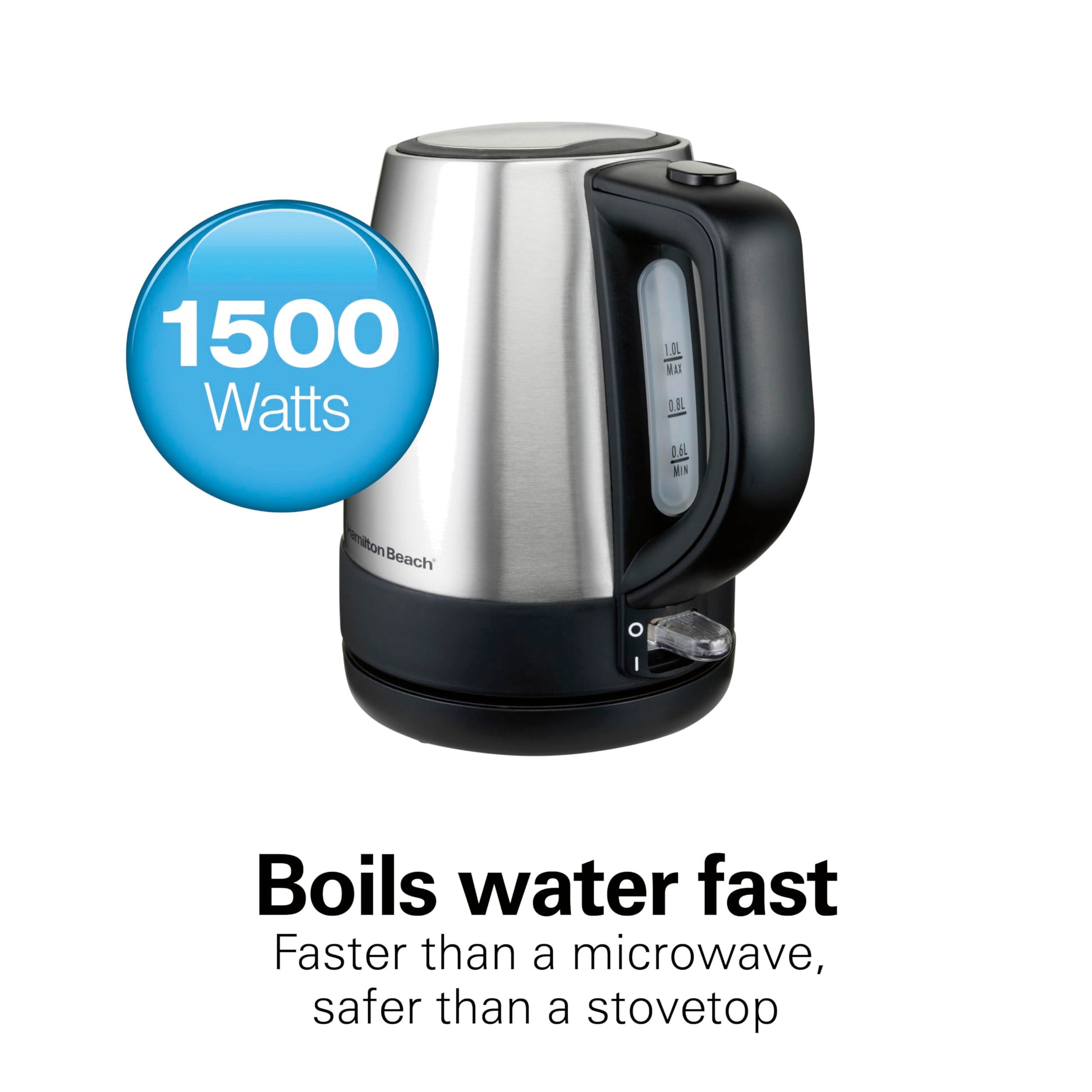 Hamilton Beach 1 Liter Electric Tea Kettle, Water Boiler & Heater