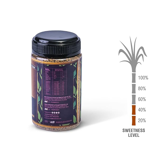 FOODIA Jaggery Kadak GOLD Tea | 3 in 1 Premium Readymix with Jaggery & Strong Tea Powder | 400gm