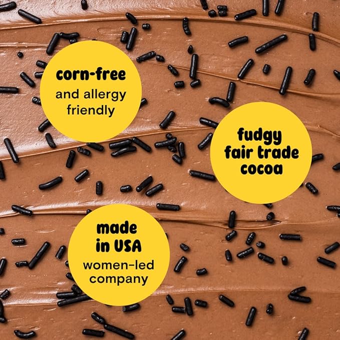 Supernatural Chocolate Softies Fair Trade Sprinkles - Vegan, Gluten-Free, Soy-Free, Corn-Free, Made in USA, Natural, No Artificial Flavors or Dyes, 16oz