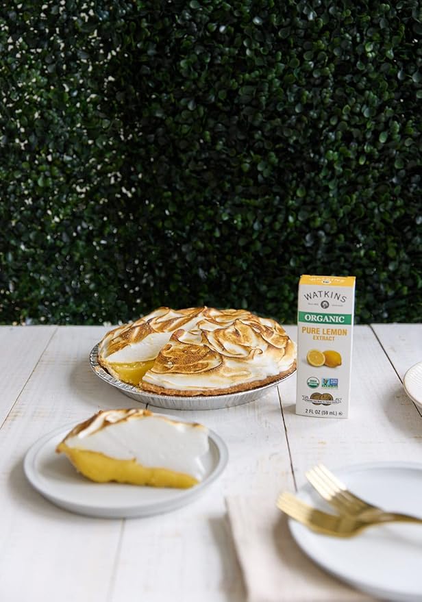 Watkins Organic Pure Lemon Extract, Non-GMO, Kosher, 2 oz. Bottle, 1-Pack (Pack of 2)