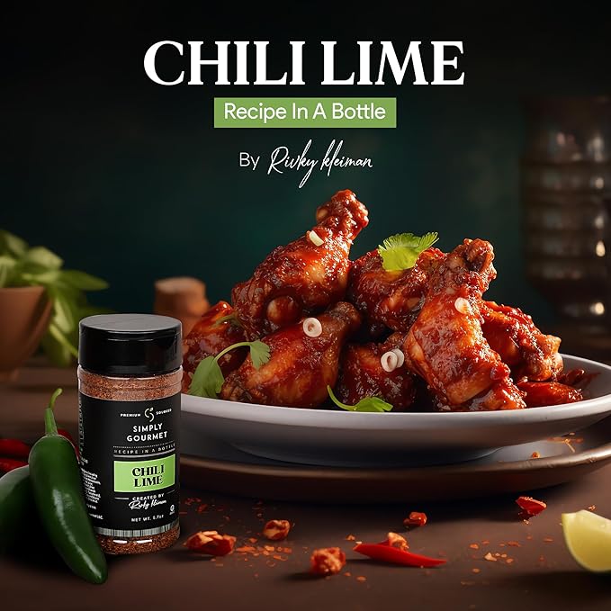 Chili Lime Seasoning ??Zesty, Tangy Spice Blend with Garlic & Citrus for Chicken, Seafood, Roasted Vegatables, and More ??Sugar-Free, Gluten-Free ??Recipe in a Bottle ??5.7 oz