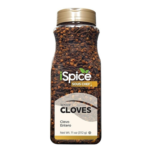 iSpice | Cloves Whole | 11 oz | Bulk Size | Kosher | Deeply Aromatic