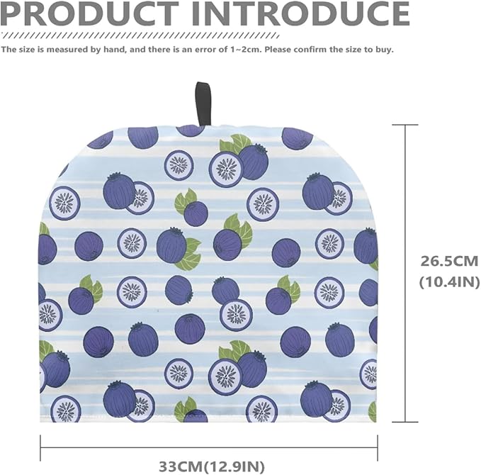 Blueberry Print Tea Pot Cover Teapots Cosy Insulated Tea Cozies Home Kitchen Decoration Teapot Dust Cover Warming Tea Kettle Quilt Creative Gifts for Party