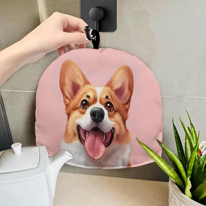 Tea Cozy Insulated 3D Puppy Print Teapot Dust Cover Breakfast Keep Warmer Pot Cover
