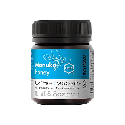 Me Today Manuka Honey, UMF 10+/MGO 261+ from New Zealand Authentic, Raw & Unpasteurized Honey | Raw Manuka Honey for Daily Wellness Support | Delicious Honey Crafted by Bees in 8.8oz