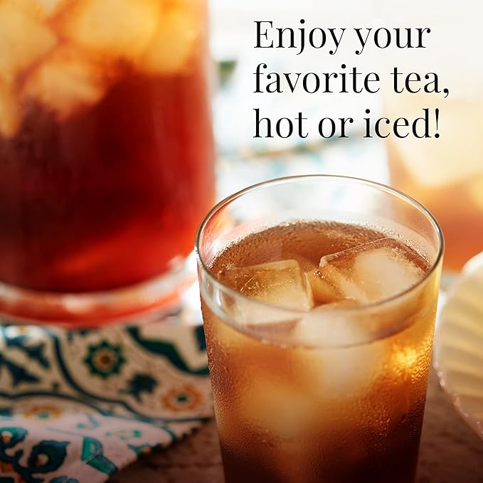 The Republic of Tea Cinnamon Plum Tea, 2.8 oz Tin, 50 Tea Bags, Spiced Black Tea | Caffeinated Tea