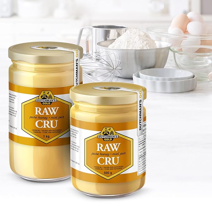 Dutchman's Gold Raw Honey 1.1 lbs - Unfiltered - Non-pasteurized