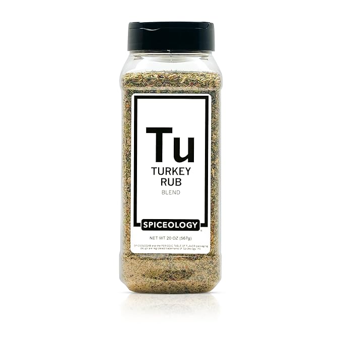 Spiceology - Turkey Rub - Savory Poultry Seasoning and Spice Blend - Use On: Pork, Turkey, Chicken, Stuffing, Sausage, and Potatoes - 20 oz
