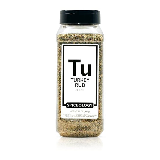 Spiceology - Turkey Rub - Savory Poultry Seasoning and Spice Blend - Use On: Pork, Turkey, Chicken, Stuffing, Sausage, and Potatoes - 20 oz