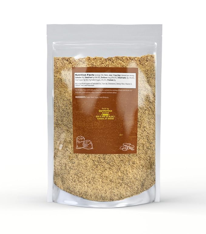 Unpretentious Light Brown Sugar, 5 lb, Made With Cane Molasses, Perfect For Desserts, Meat & Fruit (Bag)