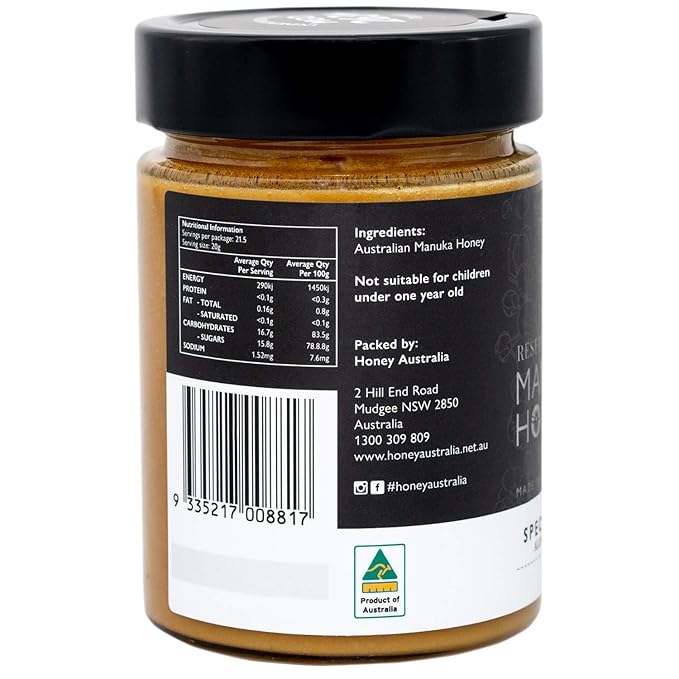 Reserve Range Premium Manuka Honey - Enjoy The Pure Taste, Wholesome Benefits Of Raw Manuka Honey Sourced By Specialist Beekeepers 14.5 Fl Oz (430 g)