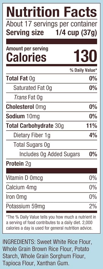 Bob's Red Mill Gluten Free 1 to 1 Baking Flour, 22oz (Pack of 4) - Non GMO, Vegan, Kosher