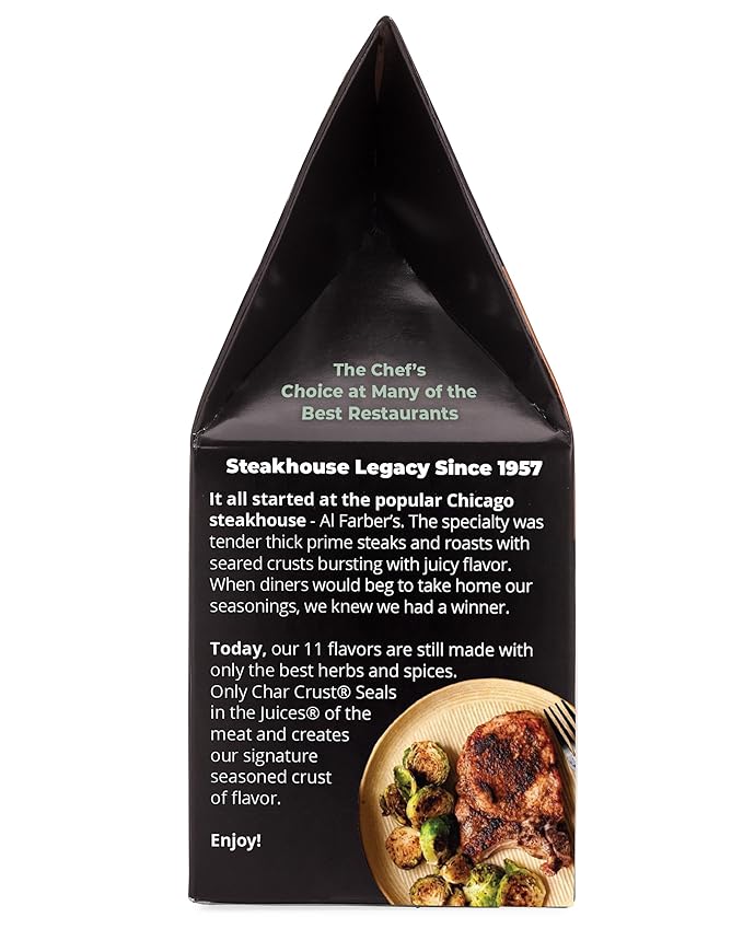Char Crust Dry-Rub Seasonings Hickory & Molasses | All-in-one seasonings | Perfect for Burgers, Steak, Chicken, Salmon | Signature Crust that Seals in the Juices, 4 Ounce (Pack of 6)