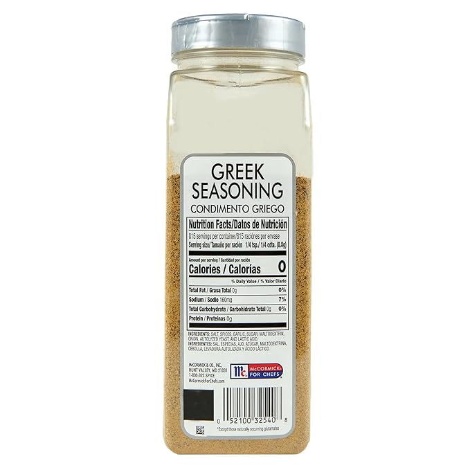 McCormick Culinary Greek Seasoning, 23 oz - One 23 Ounce Container of Greek Seasoning Blend for Mediterranean Style Dishes, Best with Salads, Chicken, Lamb, Gyros, Vegetables and More