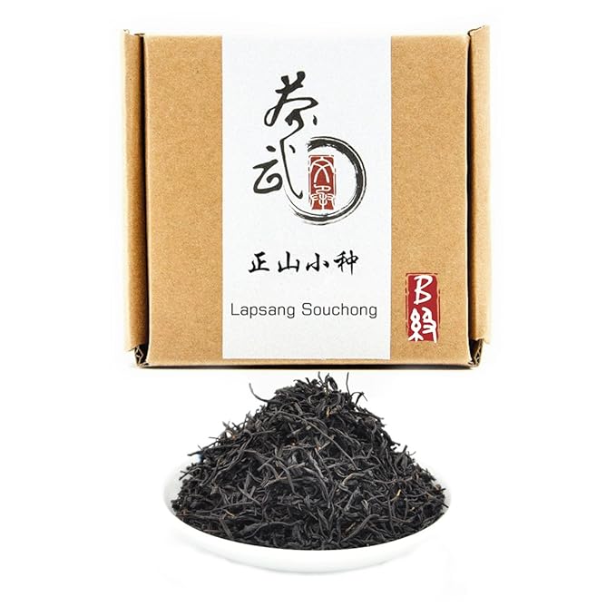 ChaWuWarmSun [B] Lapsang Souchong Black Tea,No Smokey,3.5oz/100g,Loose Leaf Chinese Hong Cha