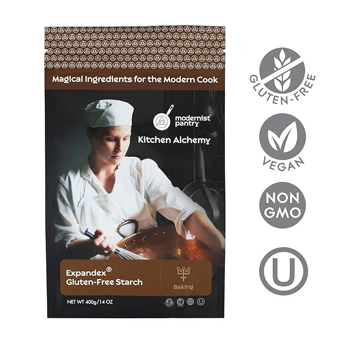 Improved Expandex GF Tapioca Starch - 400g/14oz ⊘ Non-GMO Gluten-Free Vegan OU Kosher Certified (Perfect for Gluten-Free Baking)