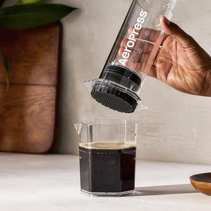 AeroPress Clear XL Coffee Press ??3 in 1 Brew Combines French Press, Pourover, Espresso, Full bodied smooth coffee without grit or bitterness, Portable Coffee Maker for Home, Office, Camping & Travel