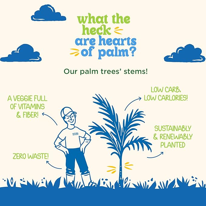 Natural Heaven White Rice, Hearts of Palm, 6-Pack ??Naturally Rich in Potassium, Low-Calorie Veggie Rice, Keto & Gluten-Free Food, Vegan, 9 Oz Ea