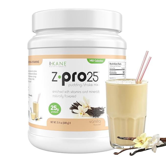 Z-Pro25 Protein Powder, 21.4 oz ??25g Casein & Whey Blend ??Low-Carb, High-Protein Meal Replacement Shake ??Muscle Recovery & Weight Management - 21 Vitamins & Minerals ??Vanilla