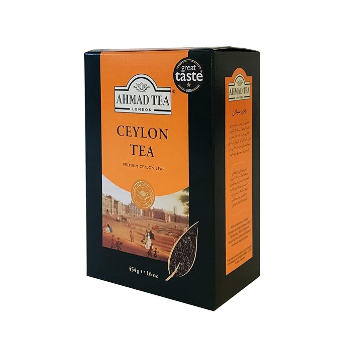 Ahmad Tea Black Tea, Ceylon Loose Leaf, 454g - Caffeinated & Sugar-Free