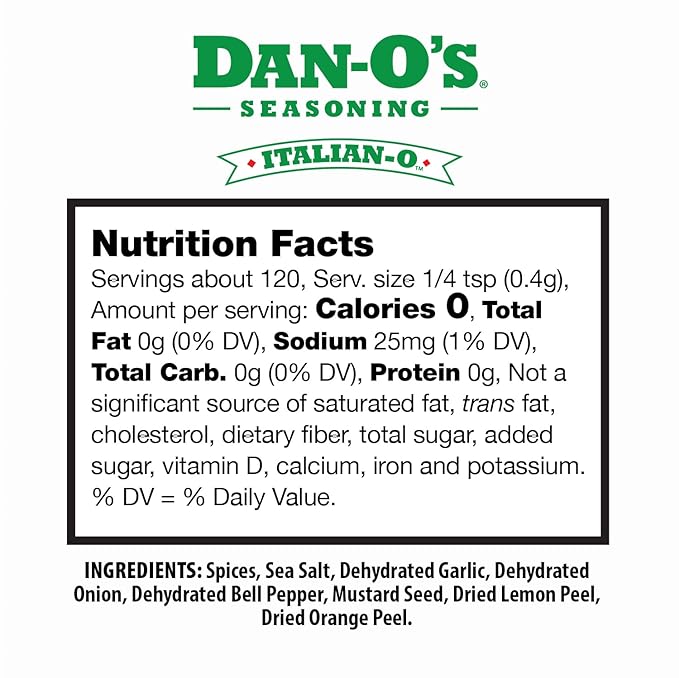 Dan-O's 3 Bottle Seasoning Set, Small Bottles, 3 Pack, Includes Original, Cheesoning and Italian-O Seasonings, Sugar Free, Zero Calorie, Use this Seasoning Kit for Pasta, Meat or Sauce