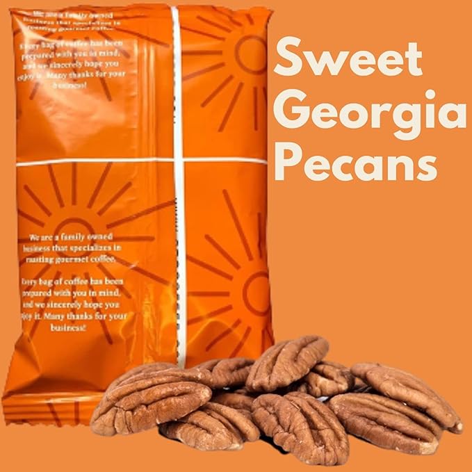 Sarasota Coffee Ground Packets | Gourmet Flavored Medium Roast Grounds Packs | Southern Texas Butter Pecan | Low Acid Mold Free Bulk Individual Pouches for 12 Cup Coffee Maker | 2 oz Bags, 12 Count