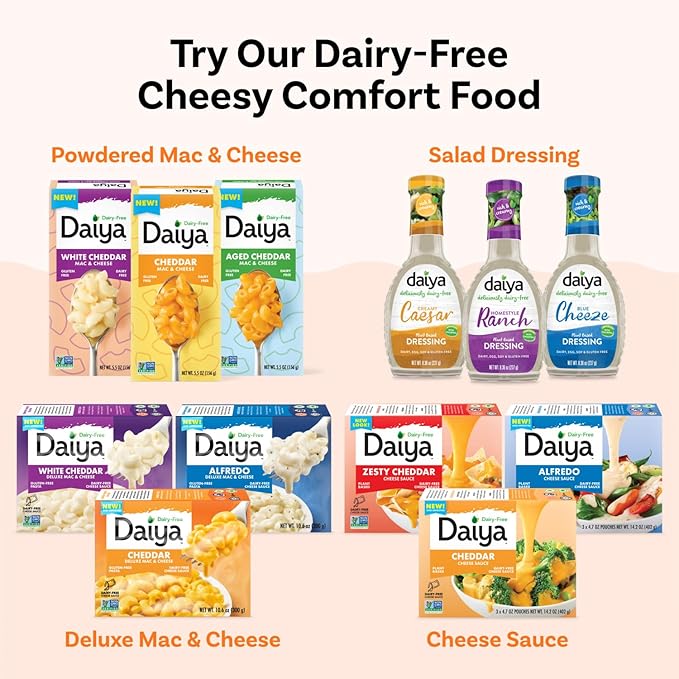 Dairy Free Cheddar Cheese Sauce, Plant Based Rich, Creamy, Cheesy Sauce, 14.2 oz (Pack of 8)