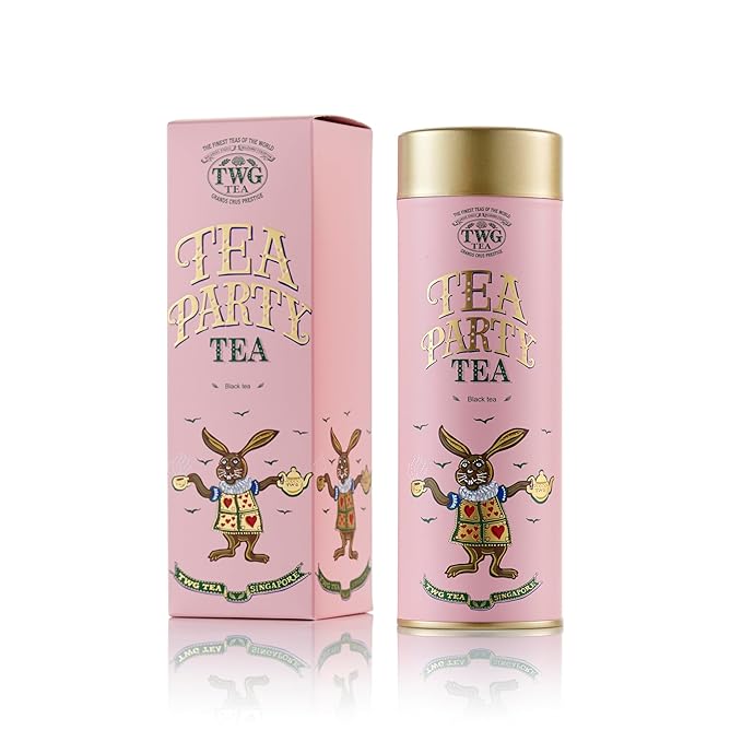 TWG Tea | Tea Party Tea | Black Tea | Marigold & Tropical Fruits | Haute Couture Tin, 100g | Gift Set